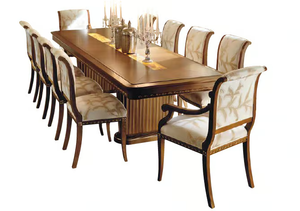 AUDREY - Extending rectangular solid wood dining table _ Martini Interiors